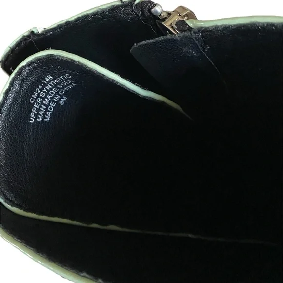 DollsKill | Current Mood Cyber Y2K Goth Grunge Buckle Green Platform Boots - Picture 7 of 10